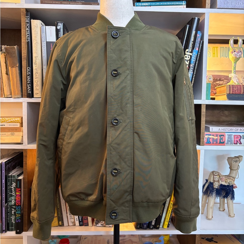 Scotch & Soda Olive Men's Bomber Jacket